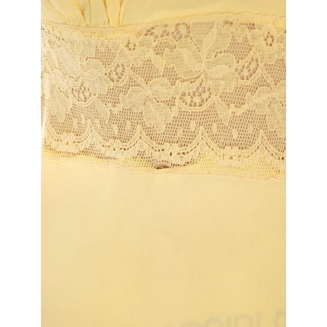 Vintage Nightgown Bias Cut Yellow Rayon w/ Lace Insets Sz 38 1930s Women's,New Arrivals The Best Vintage Clothing