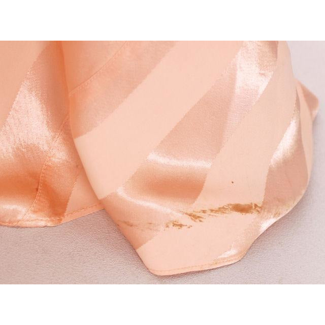 Vintage Nightgown Bias Cut Satin Stripe Rayon Peach Great Back 1930s Sz 36 Women's,New Arrivals vendor-unknown