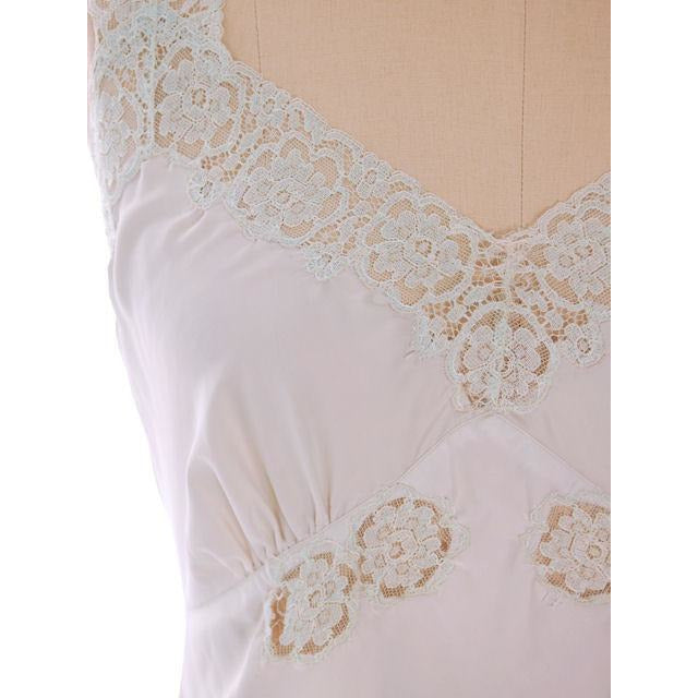 Vintage Nightgown Mint Green Nylon Satin Fantasy Label 36L 1940s Women's,New Arrivals,On Sale Fantasy