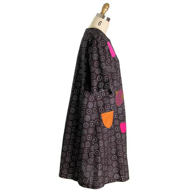 Vintage Marimekko Iconic Kihlatasku Iloinen Takki Dress Sz 40/12 1970s marimekko marimekko