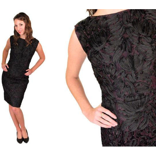 Vintage Embroidered Ribbon Cocktail Dress 1950s Small Cart2cart The Best Vintage Clothing