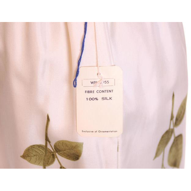 Vintage Fitted Silk Roses Day Dress Nat Kaplan NOS 1950S 34-25-38 Women's Nat Kaplan