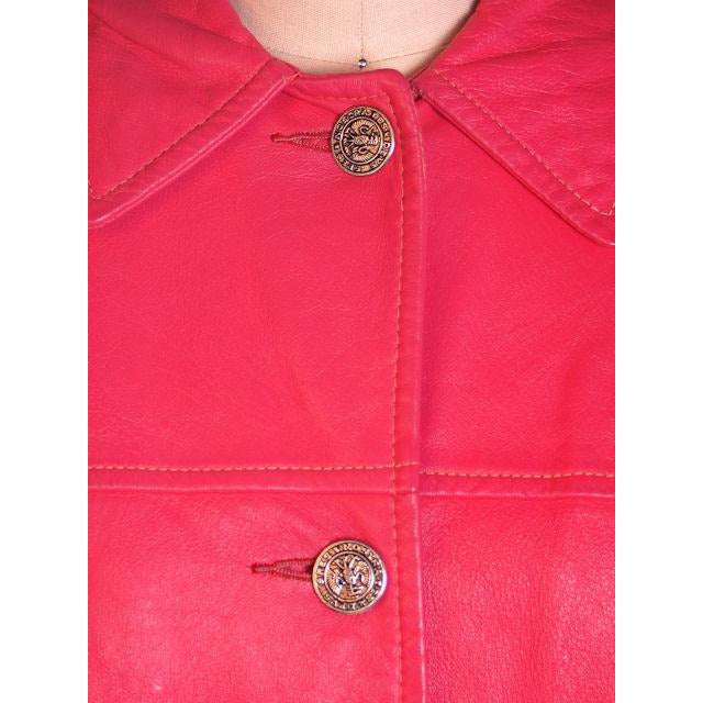 Vintage Petal Pink Leather Ladies Jacket 1960S Large 42 Bust Women's The Best Vintage Clothing