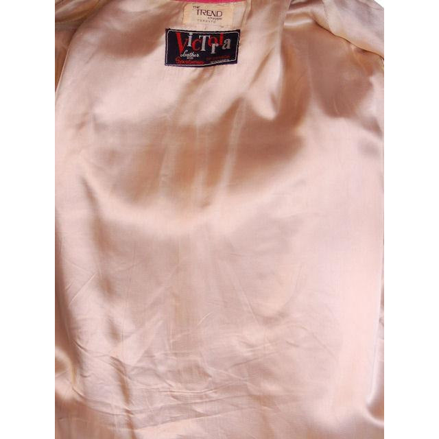 Vintage Petal Pink Leather Ladies Jacket 1960S Large 42 Bust Women's The Best Vintage Clothing