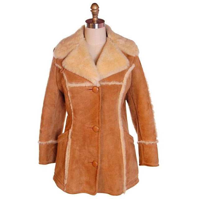 VTG Kauri Kraft Coat Sheepskin Shearling New Zealand Size Womens 38 1970s - The Best Vintage Clothing
 - 1