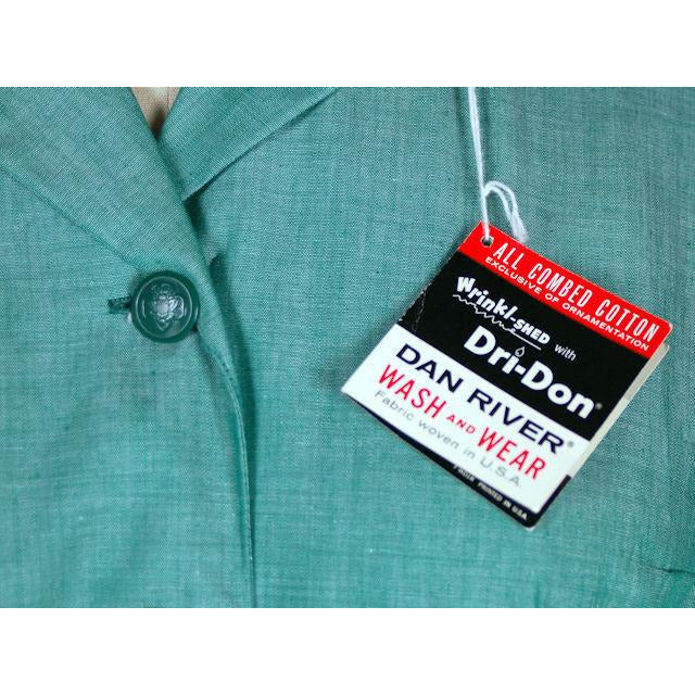 Vintage Green Cotton Girl Scout Master Dress NOS 1950s 42-31-46 Women's vendor-unknown