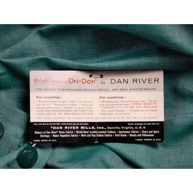 Vintage Green Cotton Girl Scout Master Dress NOS 1950s 42-31-46 Women's vendor-unknown