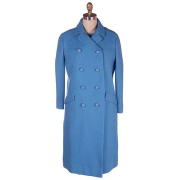Vintage Sheath Dress /Coat Blue Nubby Wool 1960s Bergdorf on Plaza 38-38-39 - The Best Vintage Clothing
 - 1