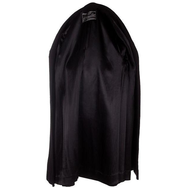 Vintage Ladies Classic Black Cashmere Coat 1950s M-L 44Bust Women's The Best Vintage Clothing