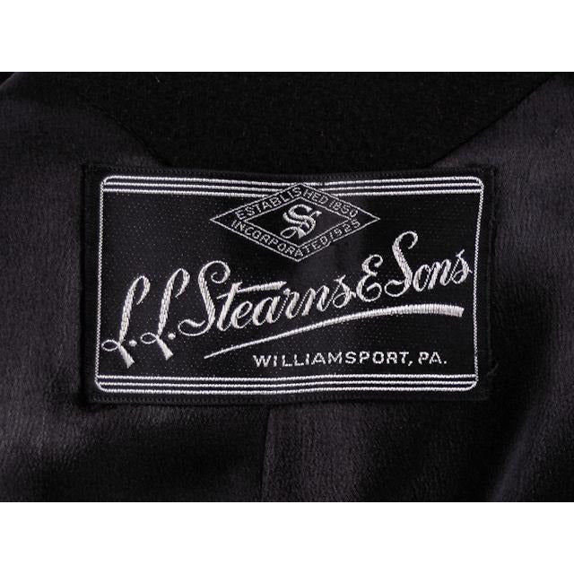 Vintage Ladies Classic Black Cashmere Coat 1950s M-L 44Bust Women's The Best Vintage Clothing