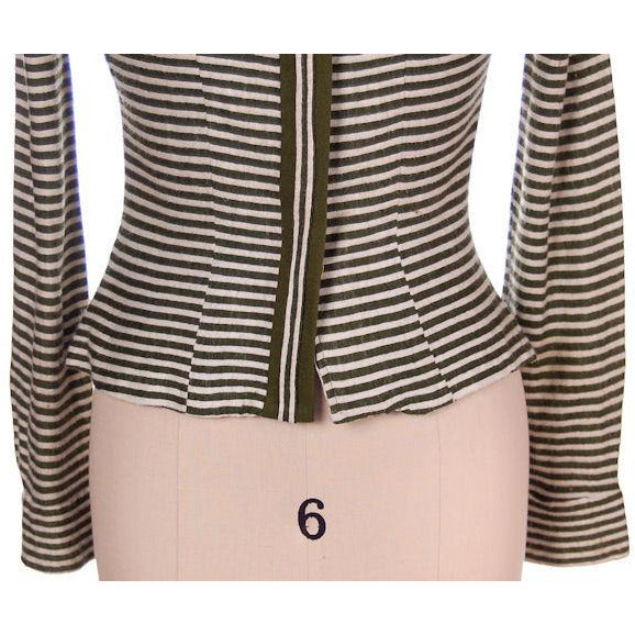 Vintage Knit Top & Matching Skirt Green/White Susan Thomas 1940s New Look 35-26-44 Cart2cart Susan Thomas