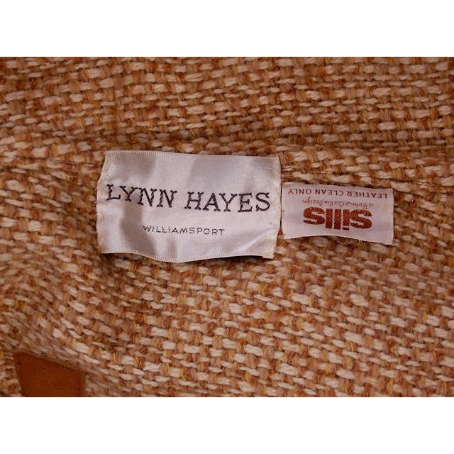 Vintage Ladies Coat Tweed & Leather Great Pockets Bonnie Cashin 1970s Women's,New Arrivals Bonnie Cashin