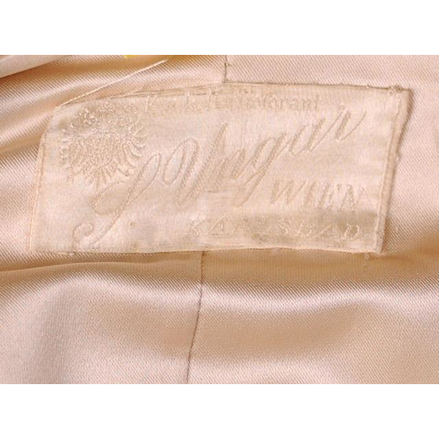 Vintage Pale Pink Titanic Era Cape Wool/Silver Metal Soutache S.Ungar Label RARE Women's vendor-unknown