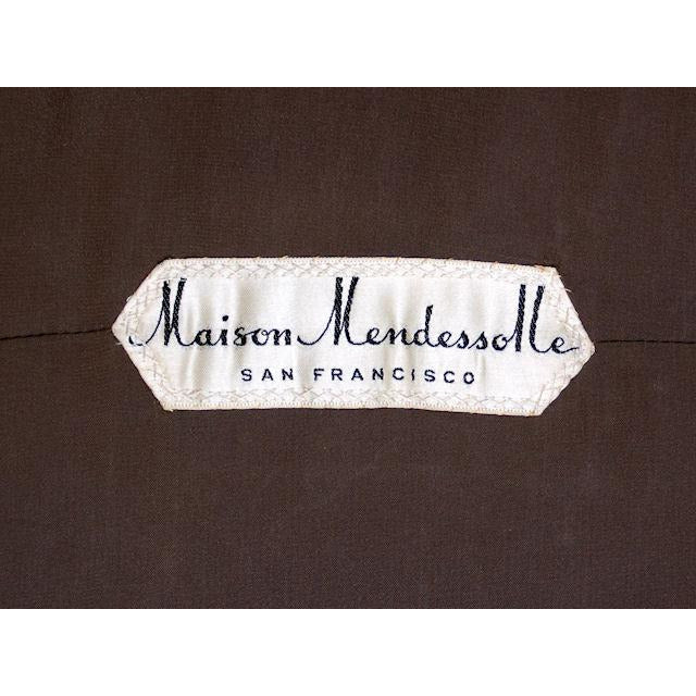 Vintage Stole 70" Long Dark Brown Badger Fur Mendessolle 30S Women's The Best Vintage Clothing