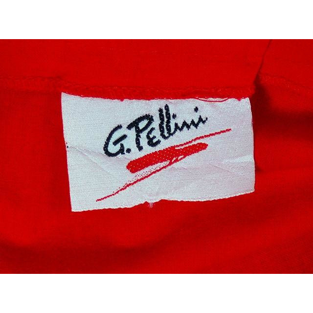 Vintage Red Cotton High Waist Skirt 1980s G. Pellini 28 Waist Cart2cart Pellini