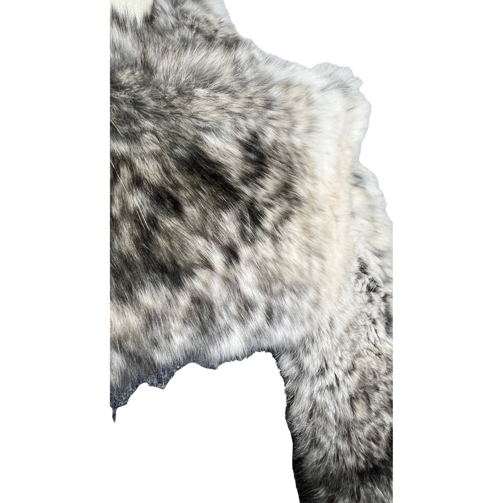 Vtg 1970s Boxy Charcoal Gray Wool Jacket Chinchilla Fur Trim Womens M coat The Best Vintage Clothing