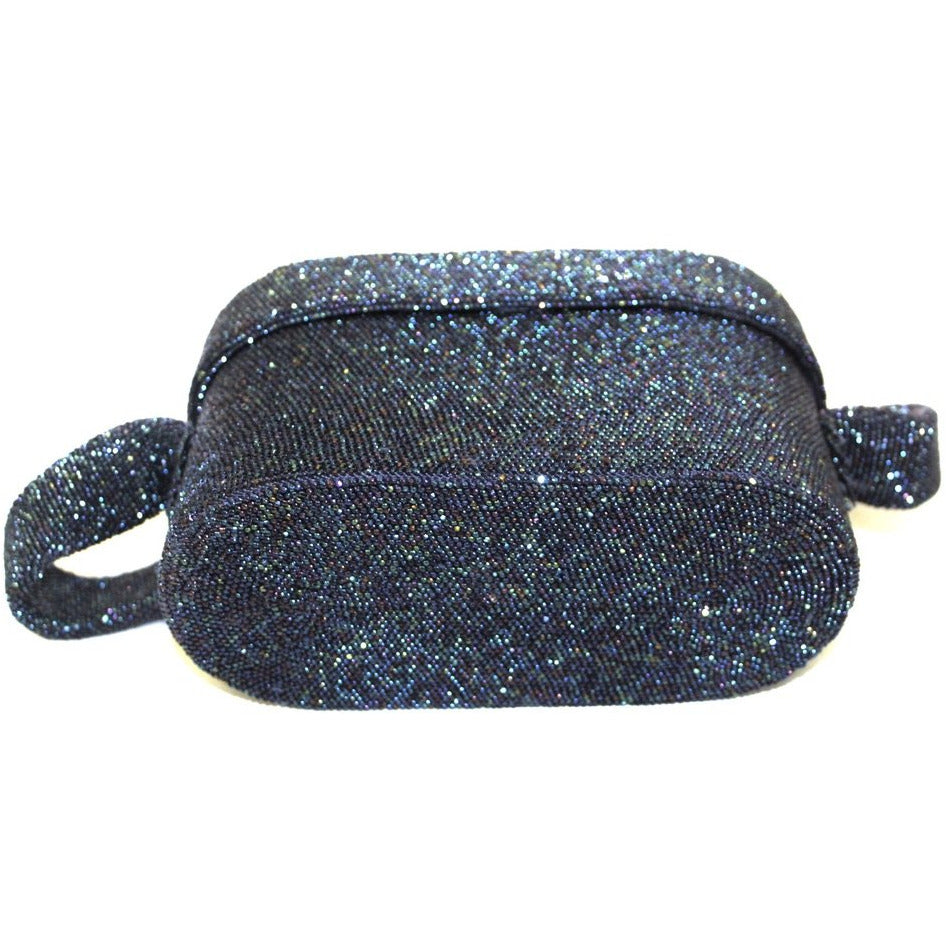 Vintage Box Purse Midnight Blue Carnival Bead Cocktail Bag 1940S Handbags The Best Vintage Clothing