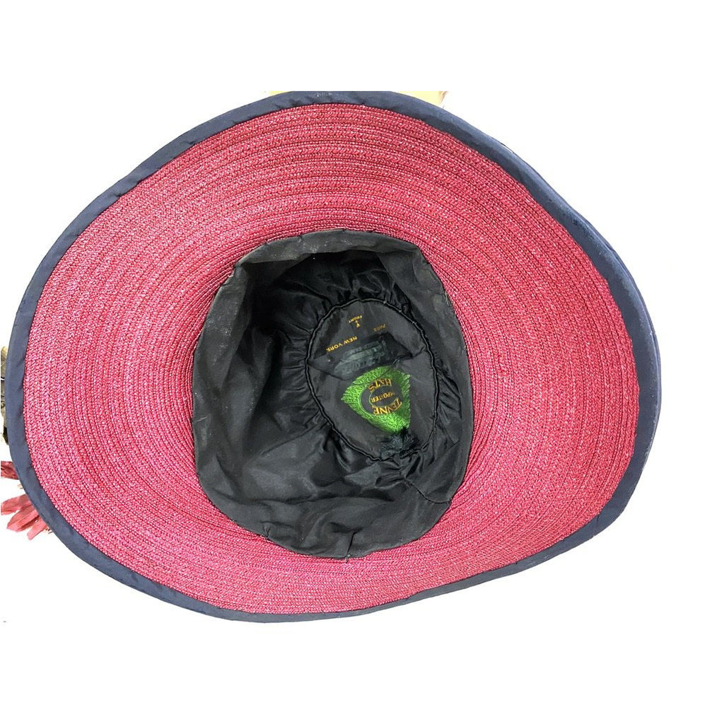 Antique Brimmed Cloche Hat 20s Flapper Flowers Straw Tenne New York Paris Large New Arrivals The Best Vintage Clothing