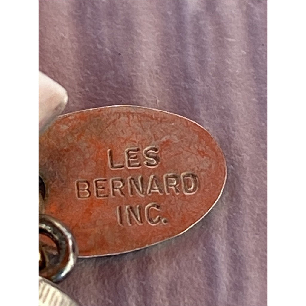 Vintage Signed Jewelry Les Bernard Necklace Natural Pink Shell Chunky Choker On Sale Les Bernard