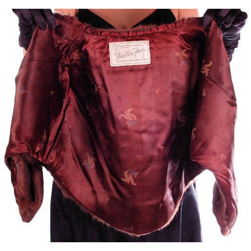 Vintage Fur Stole Beautiful Brown Squirrel Valles Furs 1950S Glamour Women's The Best Vintage Clothing