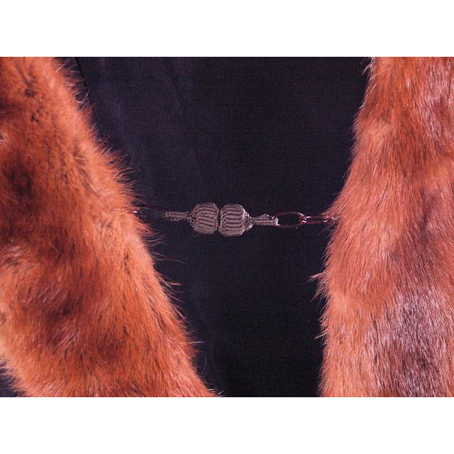 Vintage Stone Marten Fur Wrap 1930S Celluloid Chain Women's The Best Vintage Clothing