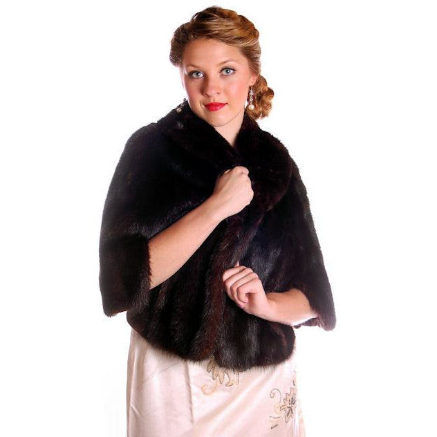 Vintage Fur Luxurious Darkest Brown Mink Stole Movie Star 1950s - The Best Vintage Clothing
 - 1