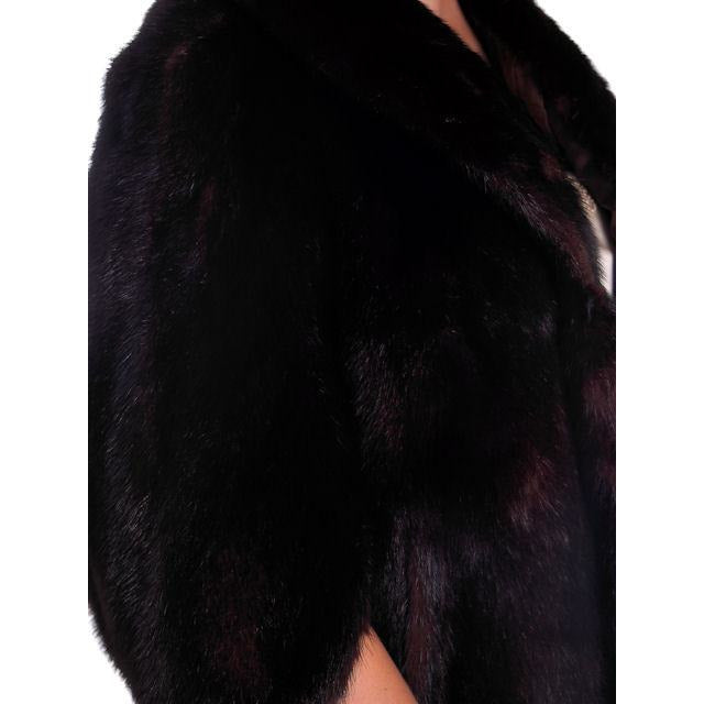 Vintage Fur Luxurious Darkest Brown Mink Stole Movie Star 1950s Women's The Best Vintage Clothing