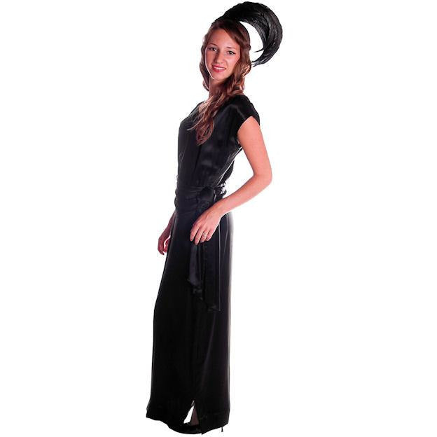 Vintage Black Silk Satin Evening Gown 1930s Size 38-27-38 Cart2cart The Best Vintage Clothing