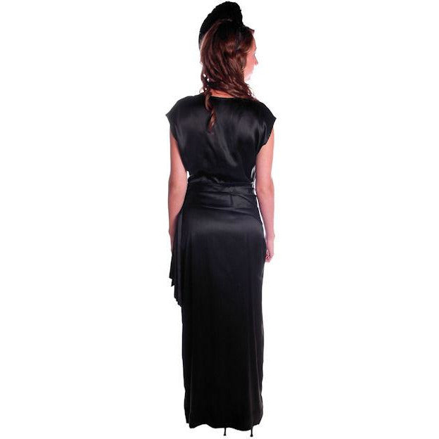 Vintage Black Silk Satin Evening Gown 1930s Size 38-27-38 Cart2cart The Best Vintage Clothing