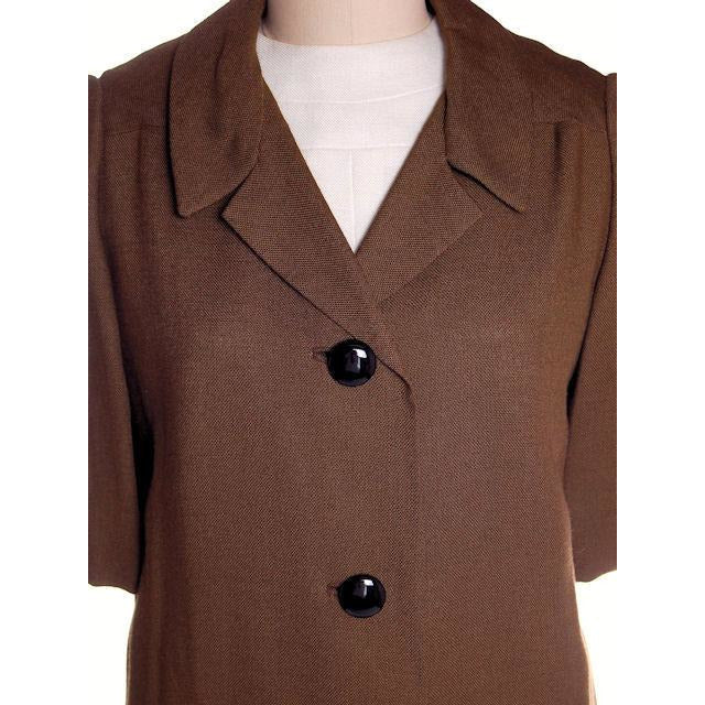 Vintage Laird-Knox Coat & Dress 1960s White/Olive NOS 37-35-39 Cart2cart The Best Vintage Clothing