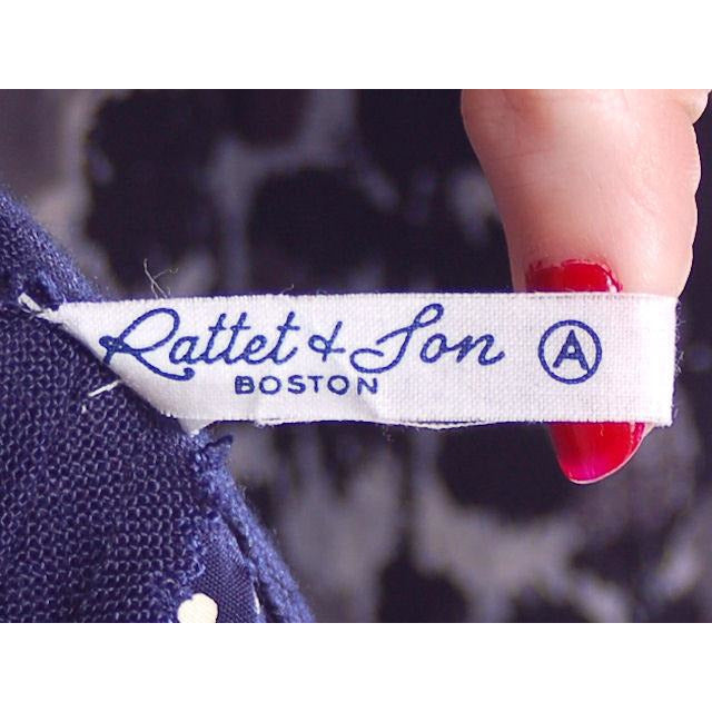 Vintage Pencil Skirt Navy Blue Linen Asymmetrical Buttons 1950 NOS 25" Waist Cart2cart The Best Vintage Clothing