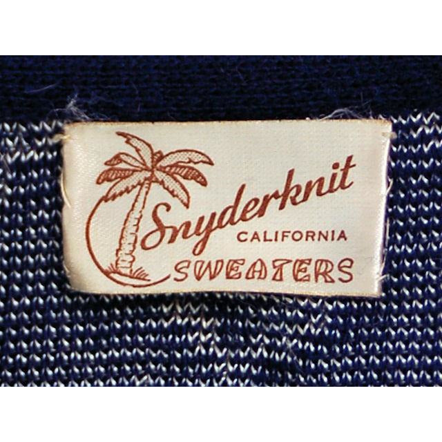 Vintage Cardigan Sweater Navy Wool Patterned Late 1940s Womens M-L New Arrivals,Women's The Best Vintage Clothing