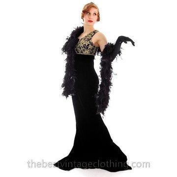 Vintage Look Ralph Lauren Silk Velvet 1930s Style Evening Gown NEW $1898 Size 8 - The Best Vintage Clothing
 - 1