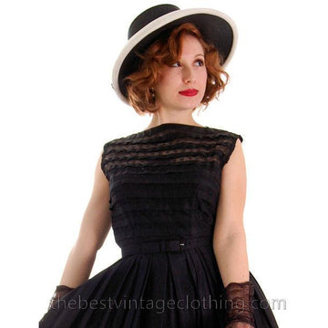 Vintage Straw Hat Wide Brim Audrey Hepburn Style 1950s Fashion Guild Hats,New Arrivals The Best Vintage Clothing