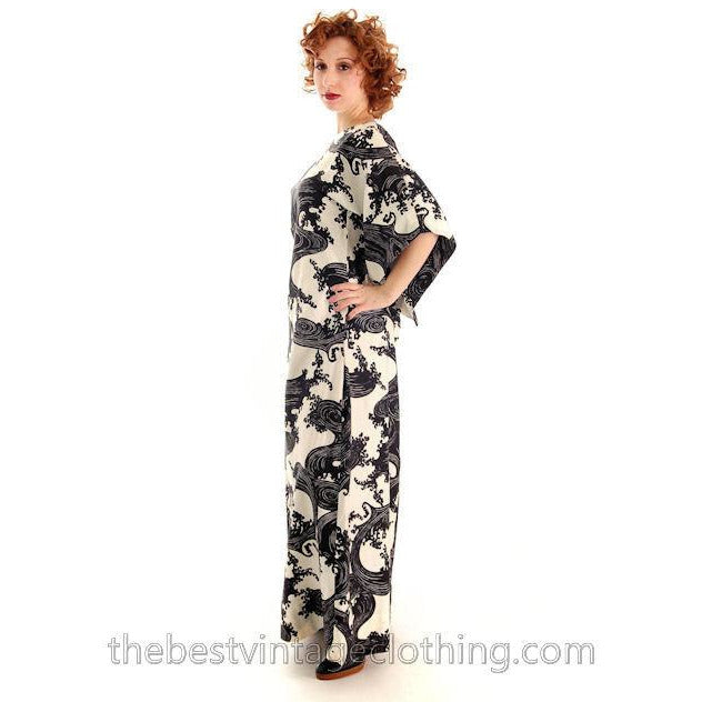 Vintage Psychedelic Tree Print Caftan Dress 1970s 36" Bust Womens Small Women's,New Arrivals The Best Vintage Clothing