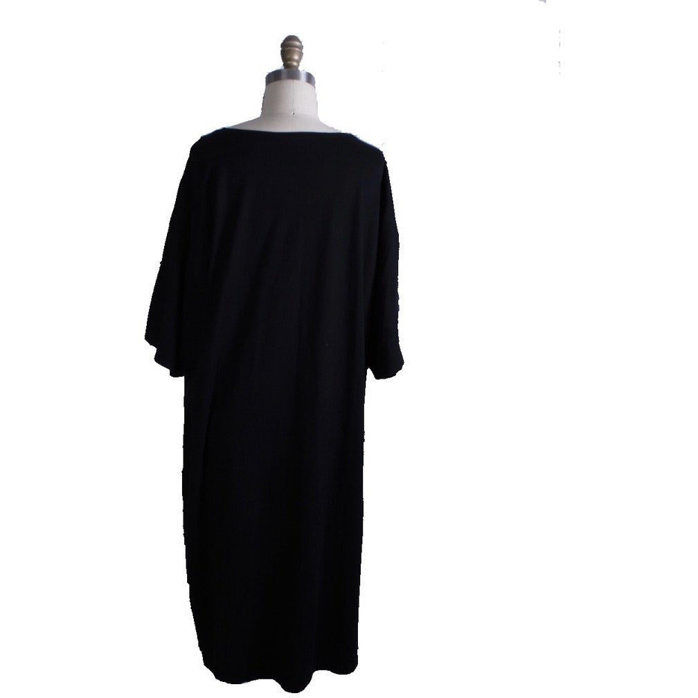 RARE VTG 1980s Marimekko Cotton Knit Clown Dress O/S Black Graphic Art Print marimekko The Best Vintage Clothing