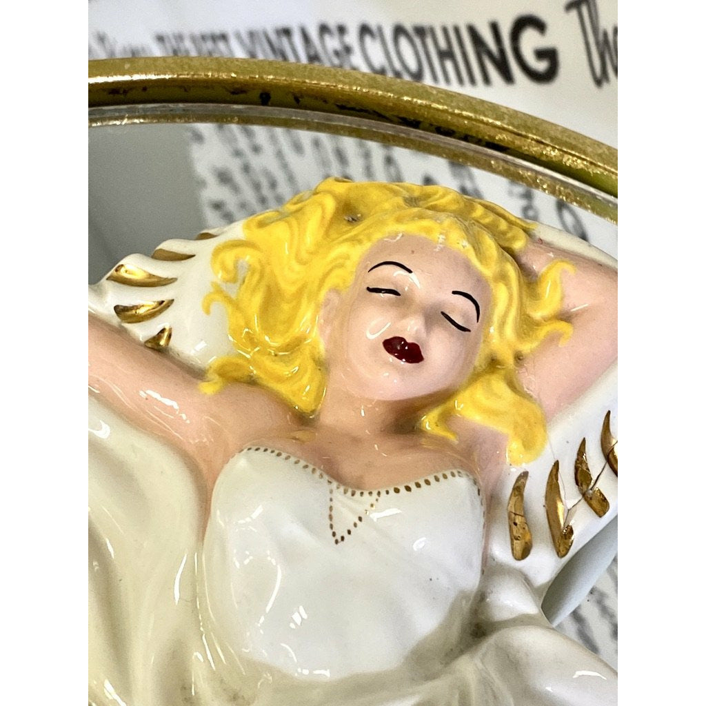 Rare Mid Century Bombshell Vintage Pottery Hot Pin-Up Dish 1958 Gal Marilyn M? Collectibles,New Arrivals The Best Vintage Clothing