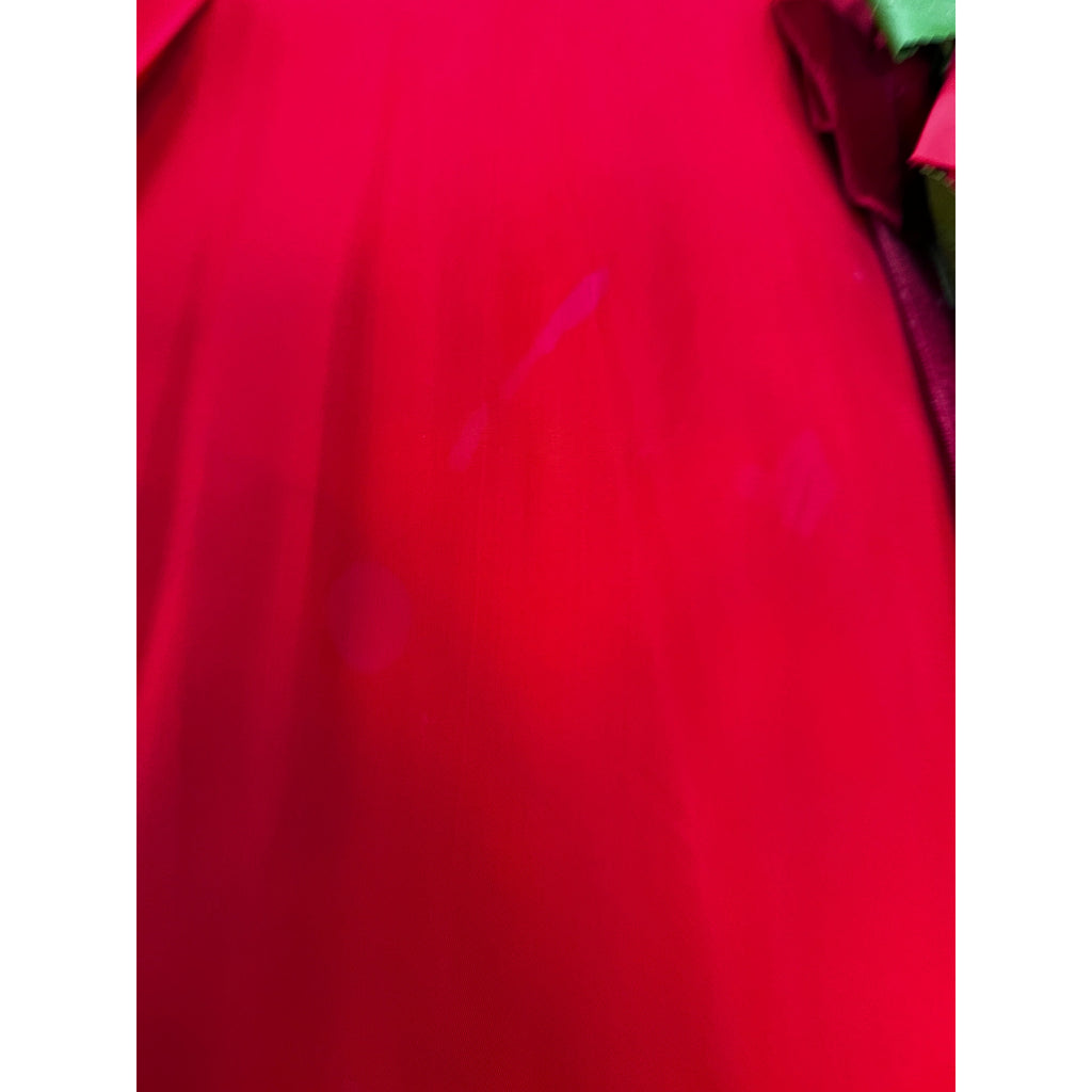 Vintage MCM Red Rayon Satin Party Dress Gay Gibson 1950s 35-28-Free Women's Gay Gibson