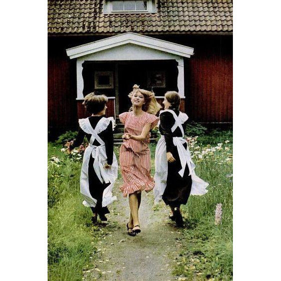 Vintage Marimekko Suomi Finland Black & White Stripes Piccolo Jokapoika Jumper Dress Sz 38/10 1970s marimekko marimekko