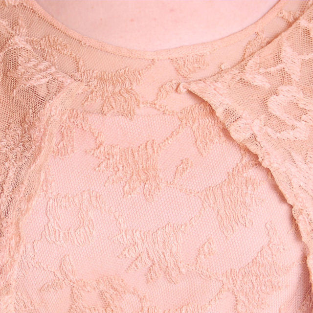 Vintage Dress Pale Peach Lace Garden Party Gown 1930's Small Cart2cart The Best Vintage Clothing