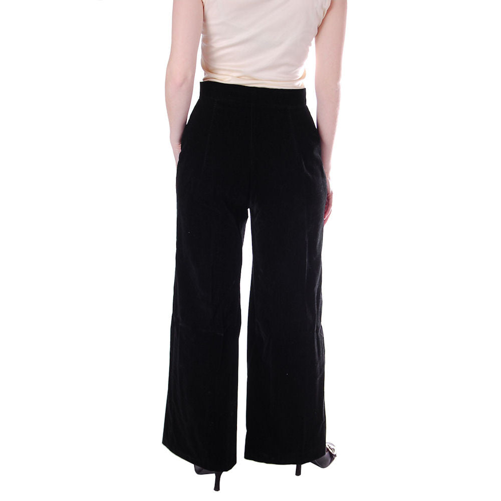 Vintage Black Velvet Zhivago Russian Faux Fur Trimmed Coat/Pants 1970S 27" Waist Cart2cart The Best Vintage Clothing