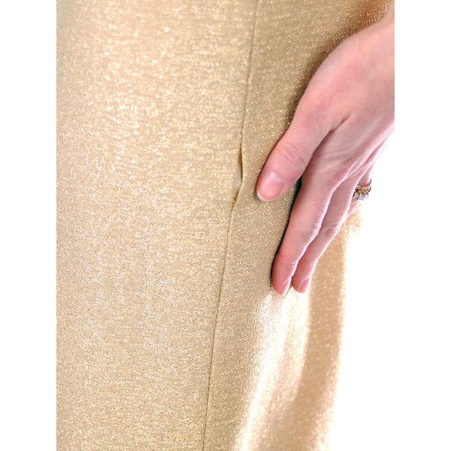 Vintage Womens Suit Gold Glitterati 3 Pc Suit Capri Pants 1950S 24" Waist VLV MCM Cart2cart The Best Vintage Clothing