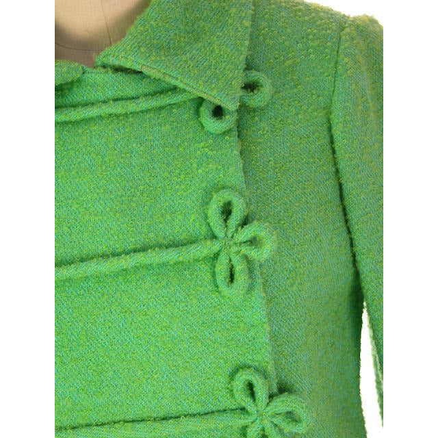 Vintage Ladies Spring Green/Turquoise Wool Boucle Suit Evel Dean 1960s 38-27-Free Women's,On Sale vendor-unknown