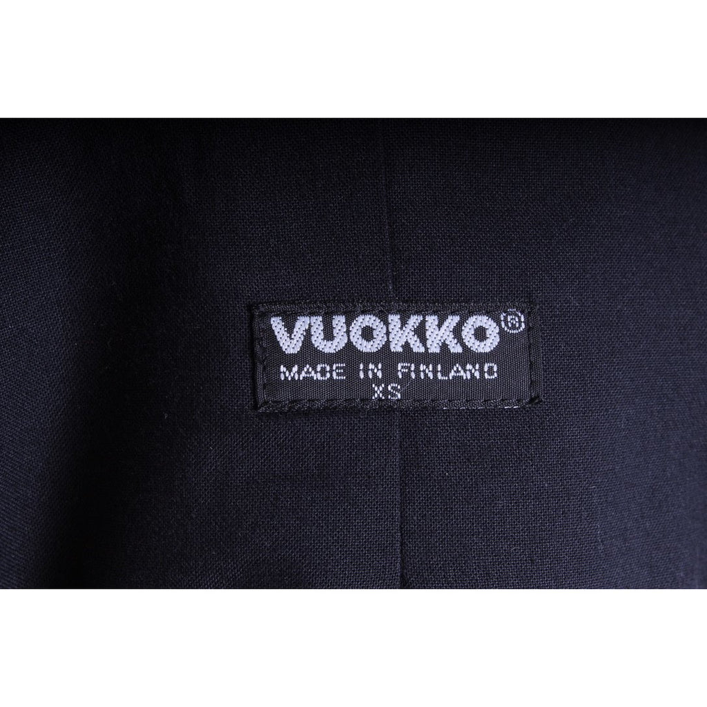 Vintage Vuokko Huge Polka Dot Cotton Quilted Womens Hooded Coat Snap Front Mod XS/S marimekko Vuokko