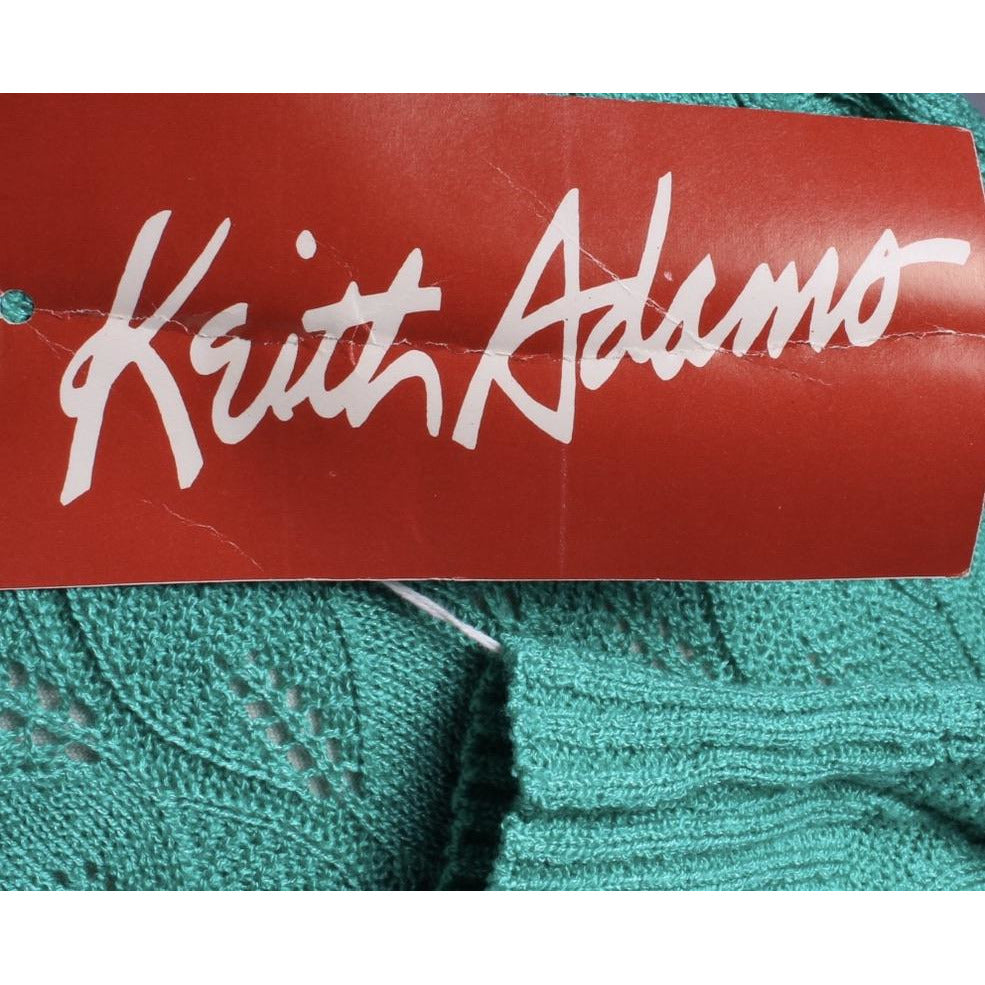 Vintage Green Sweater Dress Keith Adams Womens Large 16 Shell Stitch NWT Acrylic Cart2cart The Best Vintage CLothing
