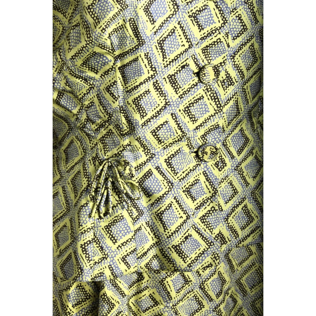 Vintage 1950s Silk Dress Wiggle MCM Roseweb Chartreuse/Black Dress & Jacket Size M NWOT suit The Best Vintage Clothing
