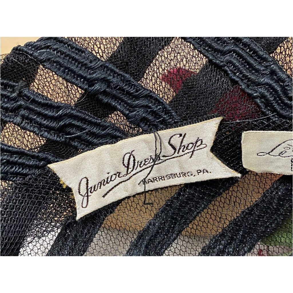 Lilly Dache Boutique Horsehair Straw Modified Cloche Hat 1930s/40s RARE Hats The Best Vintage Clothing