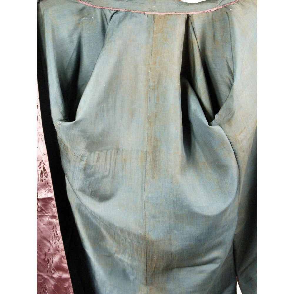 Antique Chinese Robe Silk Damask Mauve Provenance ESSO Women's The Best Vintage Clothing