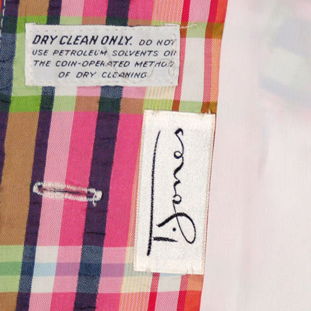 Vintage Womens Silk Seersucker Blazer T. Jones 1970S 34 Bust Cart2cart T. Jones