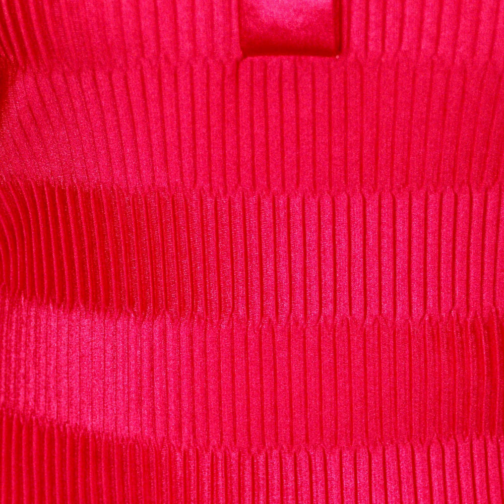 VTG 1970s Kay Silver Fuchsia Rib Knit Acetate Blouse Canada Collared Button Front Sz 10 On Sale,Women's The Best Vintage Clothing